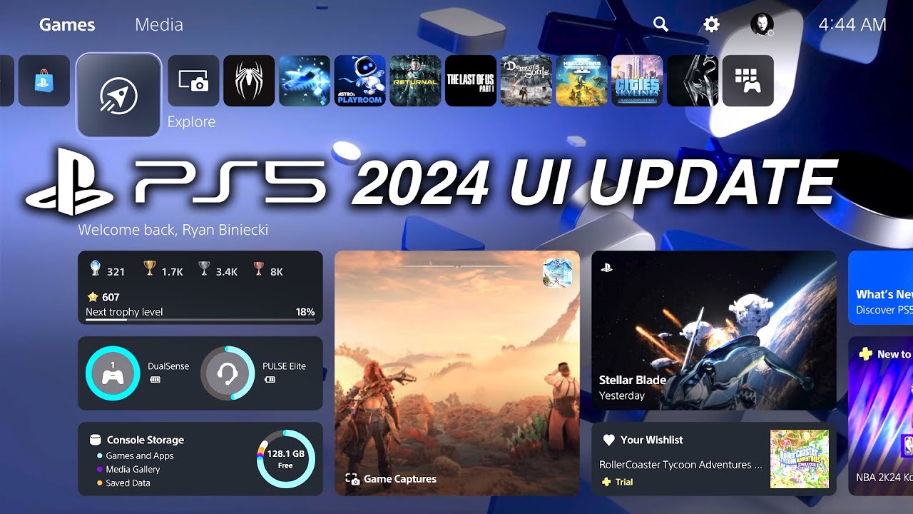 A Fresh Look for Your Games: PlayStation 5 Gets a UI Makeover
