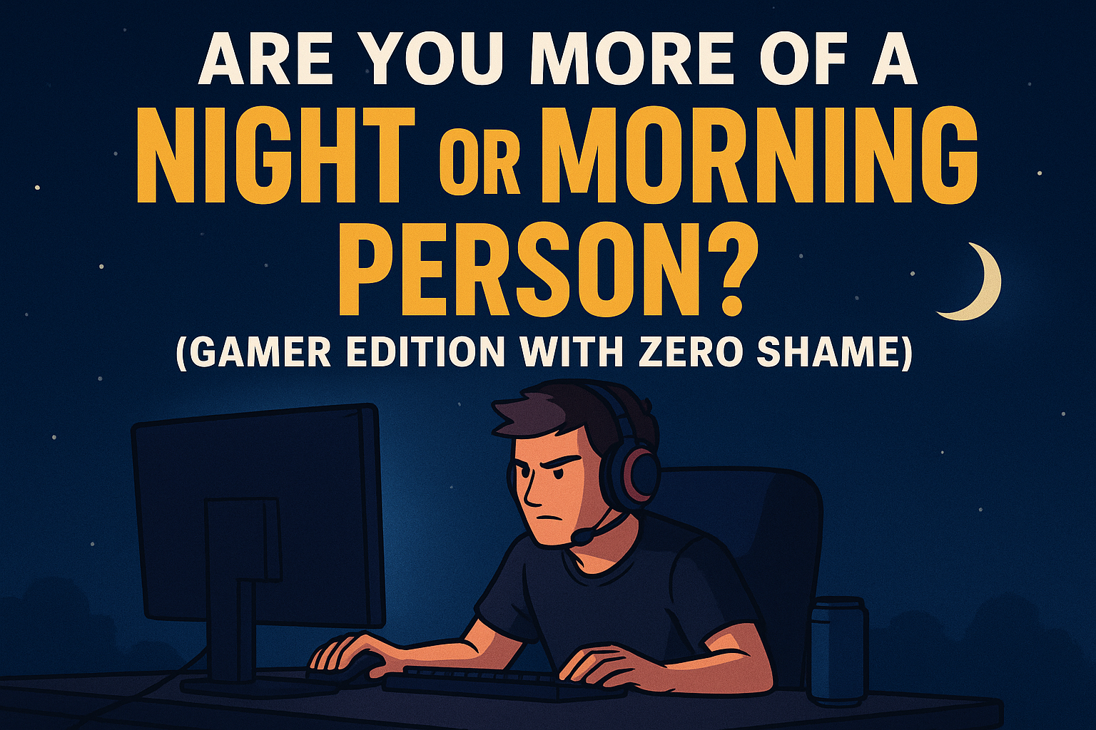 Are You More of a Night or Morning Person? (Gamer Edition With Zero Shame)